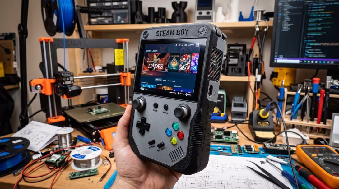 Inside 'SteamBoy': PhyFawkes' 3D-Printed Vertical Steam Deck & Essential Hardware Tweaks